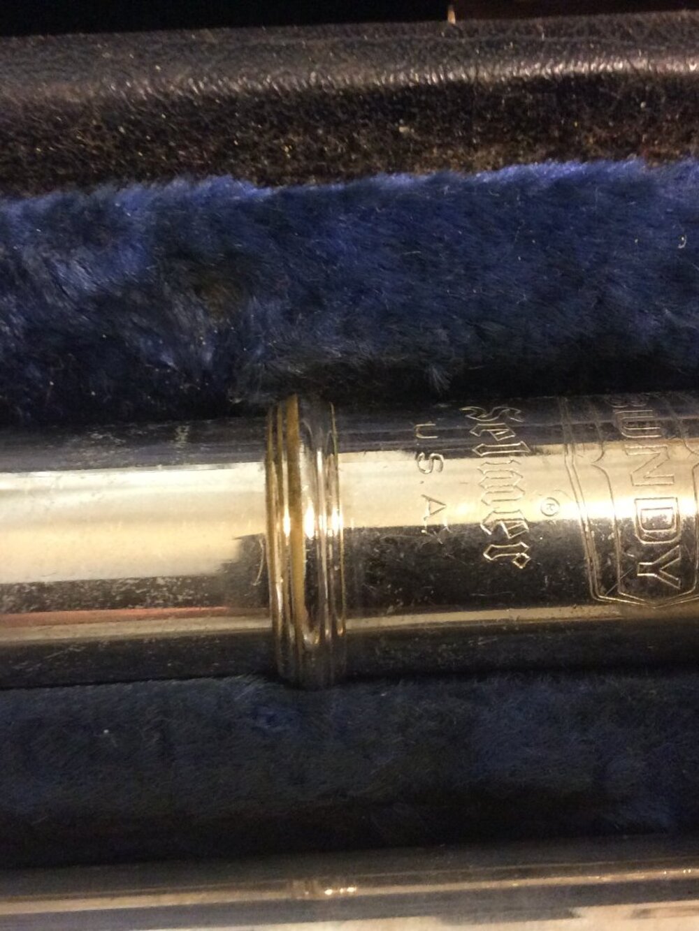 Bundy Selmer Silverplated Flute #286792 w/ Blue Velvet Case – Pre-Owned - Picture 2 of 9